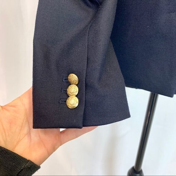 J. Crew Mercantile Women's Schoolboy Blazer navy Sz 6 - Picture 6 of 14